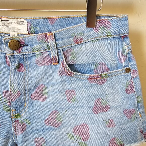 Current/Elliott The Gam Short in Vintage Strawberries - Picture 5 of 15